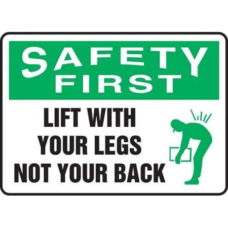 OSHA SAFETY FIRST SAFETY SIGN LIFT MGNF906XL